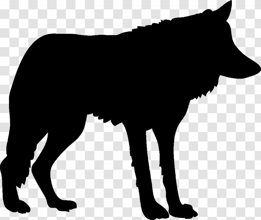 Silhouette Drawing Dog Clip Art - BLUE WOLF Transparent PNG