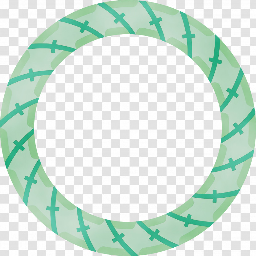 Green Plate Circle Dishware Pattern Transparent PNG