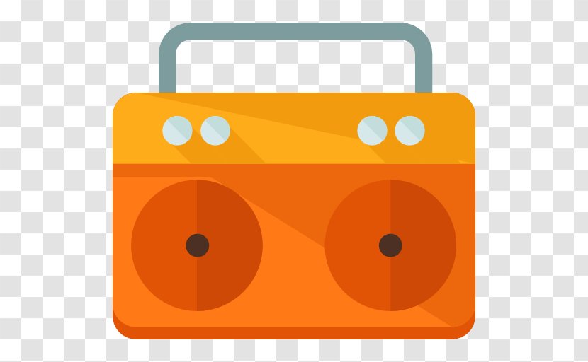 Boombox Icon - Material - Yellow Radio Transparent PNG
