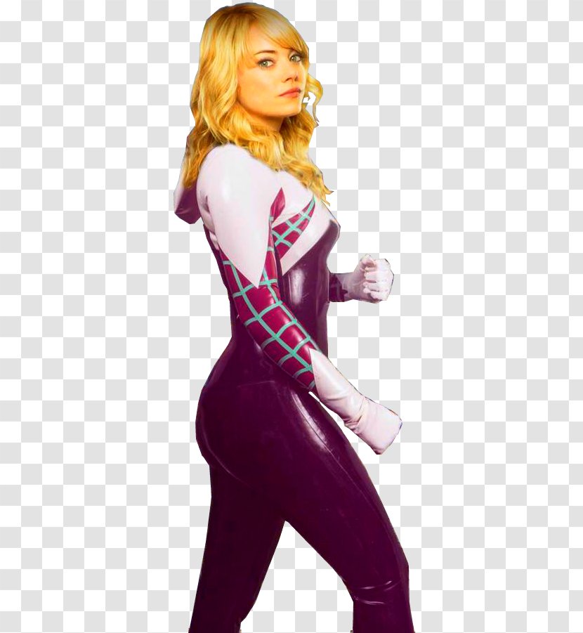 Emma Stone Gwen Stacy The Amazing Spider-Man Spider-Woman - Heart Transparent PNG