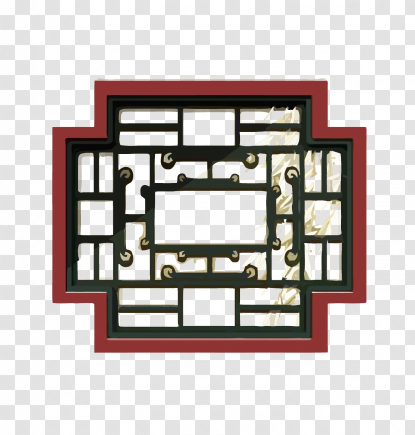 China Window Building Wall Chinoiserie - Vector Chinese Wind Windows Transparent PNG