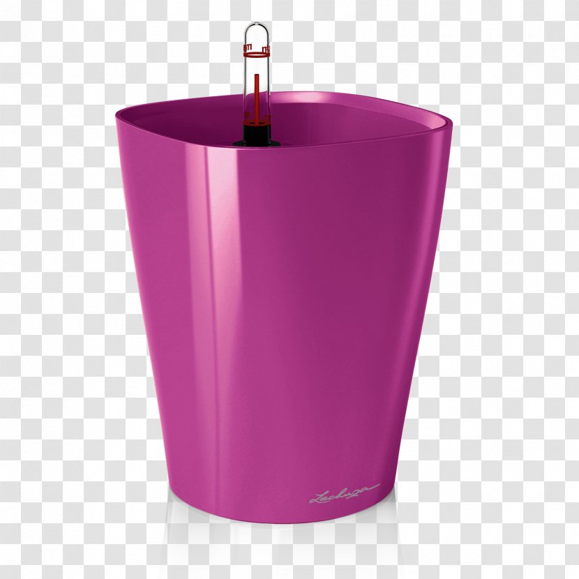 Lechuza Mini Pot Deltini Kit Flowerpot Puro 20 Complete Self-Watering Plant Orchids - Magenta Transparent PNG