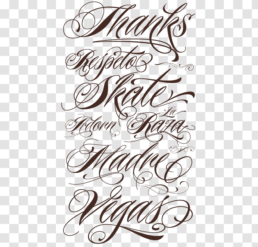 Lettering Cursive Script Typeface Tattoo Font - Ambigram Transparent PNG