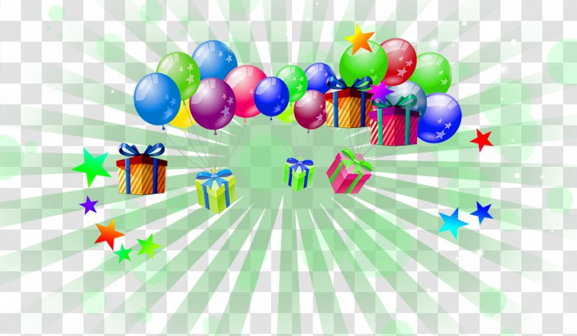 Balloon Gift Gratis Computer File - Play - Colored Balloons Transparent PNG
