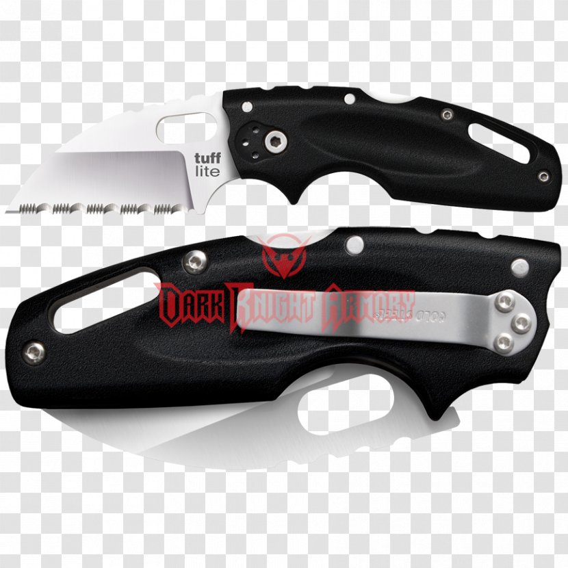Pocketknife Cold Steel Serrated Blade - Knife Transparent PNG