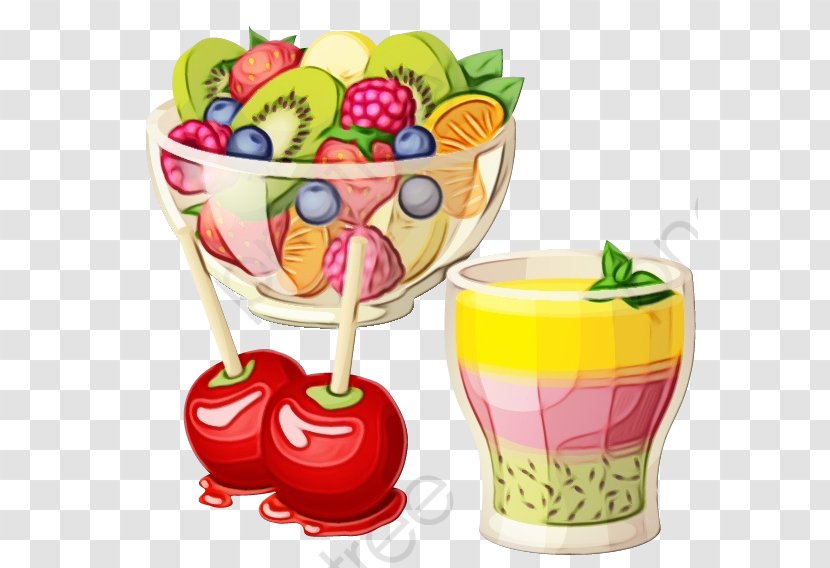 Juice Background - Fruit Salad - Dessert Sundae Transparent PNG