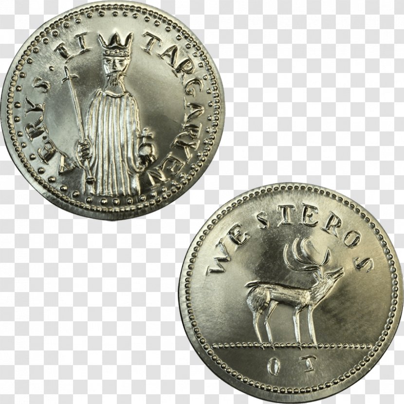 Coin Aerys II Medal Silver House Targaryen Transparent PNG
