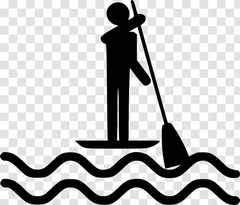 Clip Art Standup Paddleboarding Paddling Business Evenement - Monochrome Photography Transparent PNG