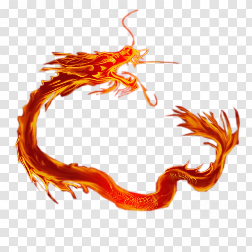 Chinese Dragon Clip Art - Flame - Renderings Transparent PNG