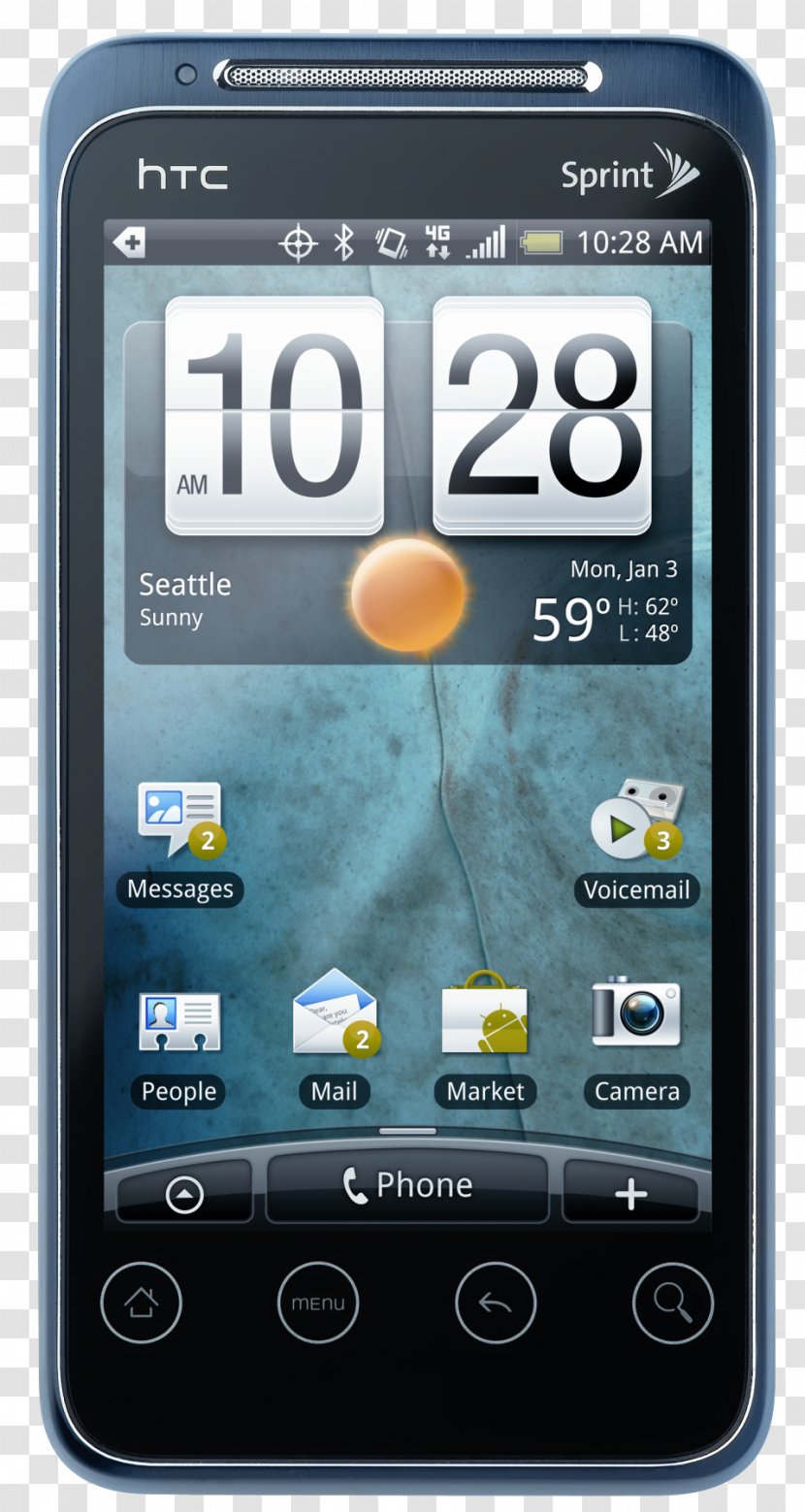 HTC Desire S Droid Incredible Evo Shift 4G HD - Electronics - Smartphone Transparent PNG