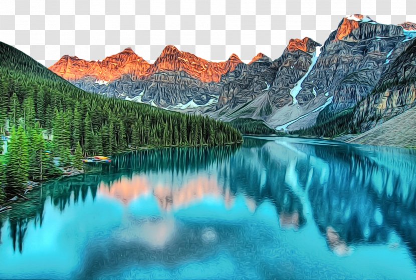 Natural Landscape Nature Mountainous Landforms Mountain Reflection - Water Resources - Wilderness Lake Transparent PNG