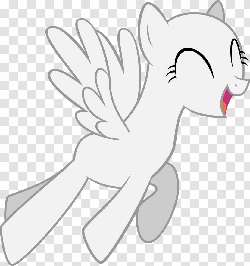 Pony Drawing Pegasus Horse Whiskers - Cartoon - Outline Transparent PNG