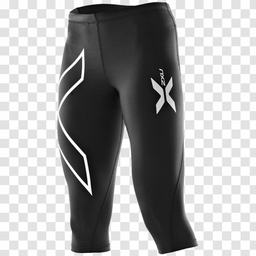 2XU Clothing Tights Compression Garment Sock - Silhouette - Workout Leggings Transparent PNG