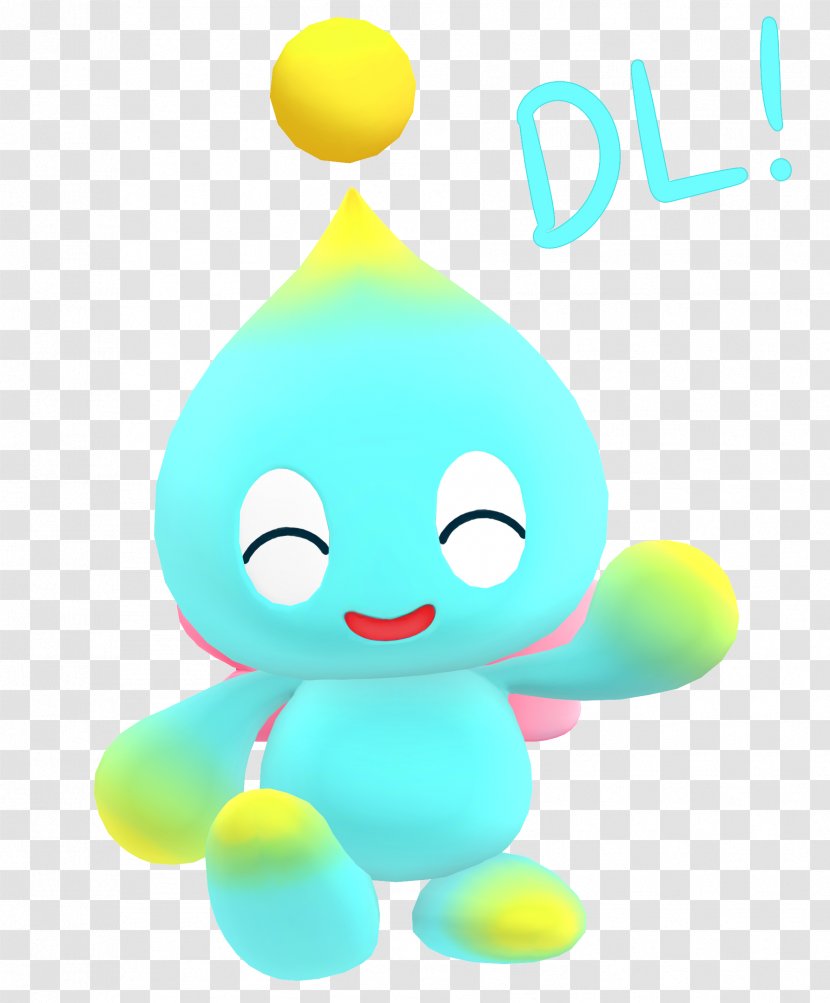 Chao Sonic Adventure Stuffed Animals & Cuddly Toys Vertebrate Sega - Turquoise - 2 Transparent PNG