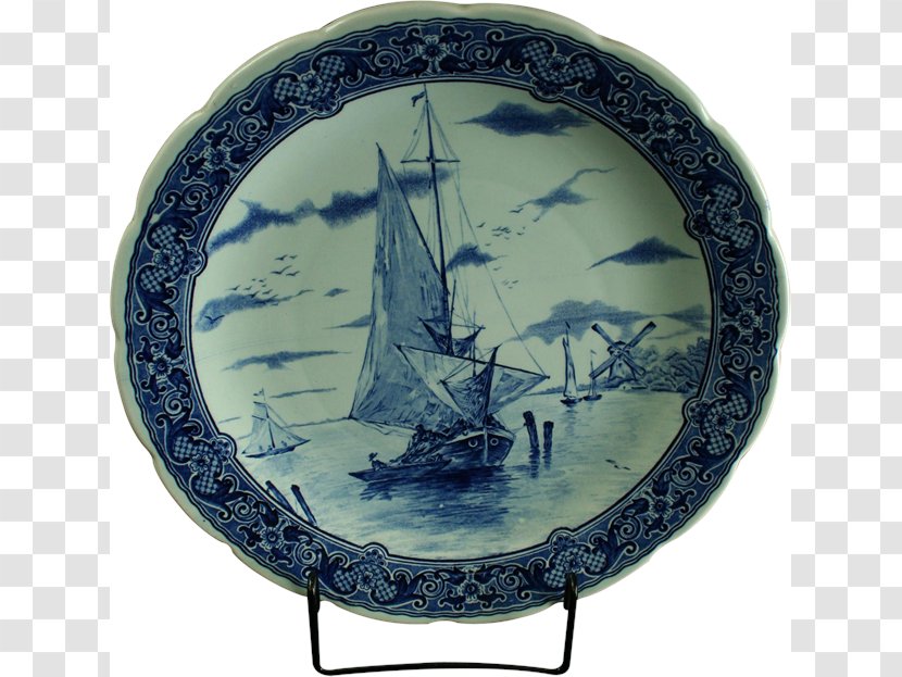 Plate Porcelain Platter Rosenthal Blue And White Pottery - Hand-painted Balloons Transfer Material Transparent PNG