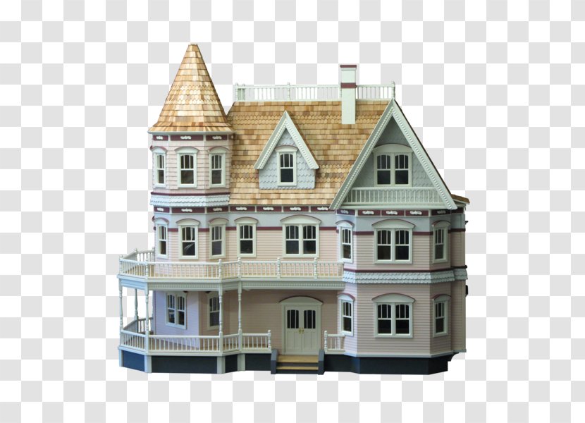 Dollhouse Toy 1:144 Scale Mansion - Building Transparent PNG