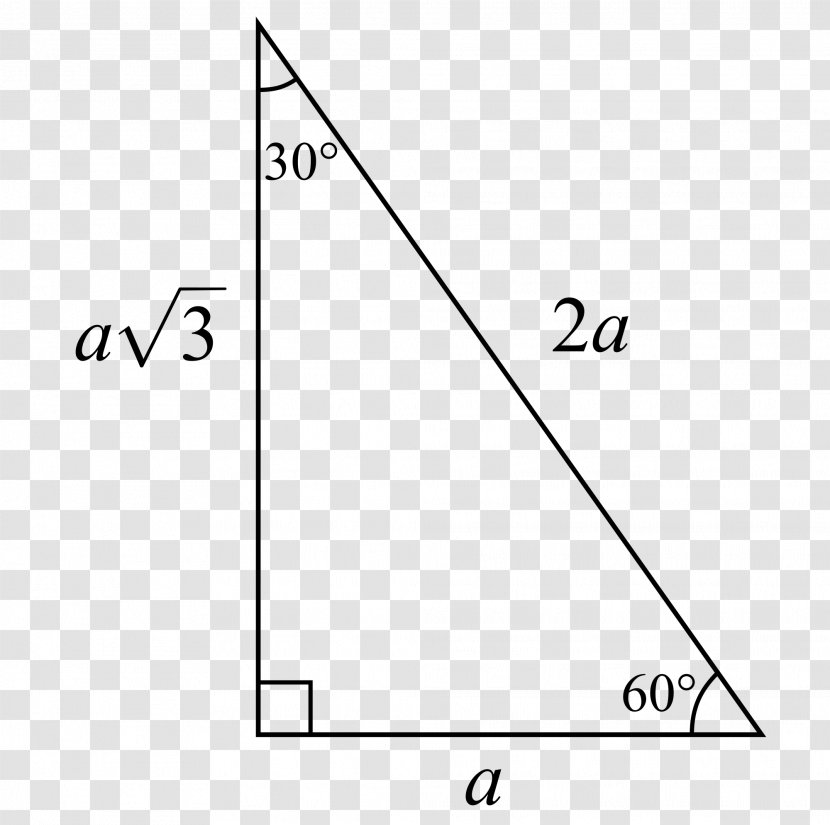 Special Right Triangle Hypotenuse Angle - Equilateral Transparent PNG