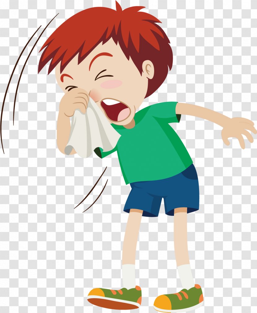 Vector Graphics Illustration Child Influenza - Sneeze - Anxiety Clip Art Royaltyfree Stock Transparent PNG