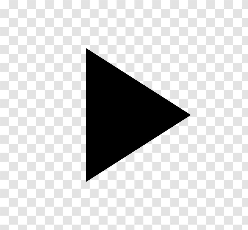 Button Arrow - Black And White Transparent PNG