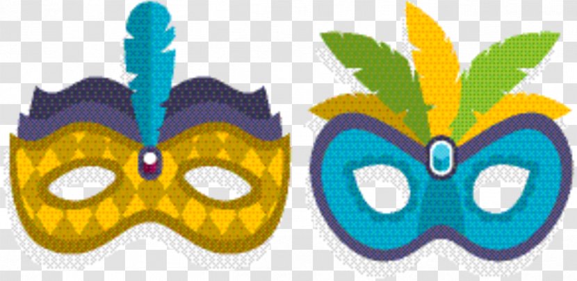 Butterfly Cartoon - Masque - Costume Accessory Mardi Gras Transparent PNG