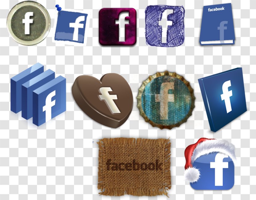 Facebook Download Icon - Social Login - Various Styles Of Letter F Transparent PNG