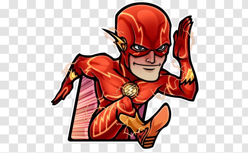 The Flash Superhero Sticker Telegram Transparent PNG