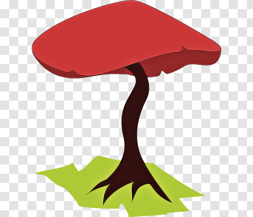 Red Table Leaf Mushroom Tree Transparent PNG