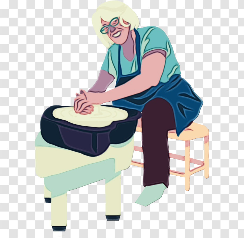 Sitting Communication Chair Table Behavior Transparent PNG