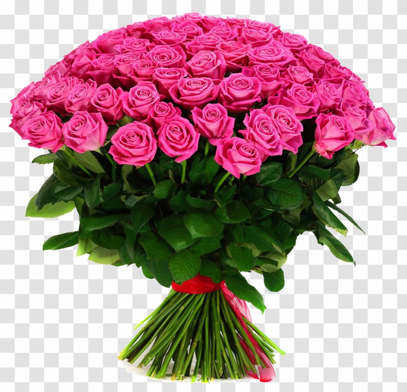 Garden Roses Flower Bouquet Gift Pink - A Of Flowers Transparent PNG