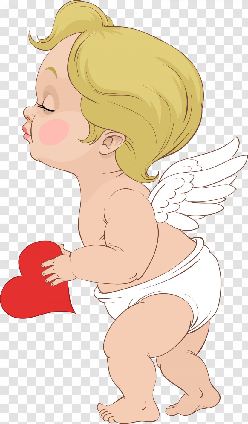 Cupid Love The Crucifixion Of St Andrew Clip Art - Heart Transparent PNG