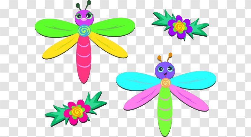 Royalty-free Dragonfly Clip Art - Invertebrate - Cartoon Material Transparent PNG