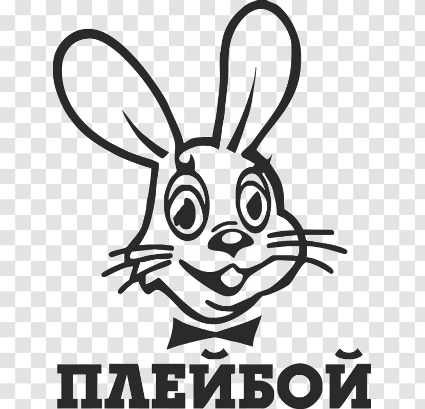 Hare Playboy T-shirt Rabbit Sticker - Line Art Transparent PNG