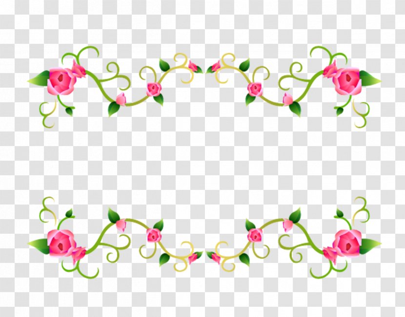 Flower Clip Art - Rectangle - Dividing Line Transparent PNG