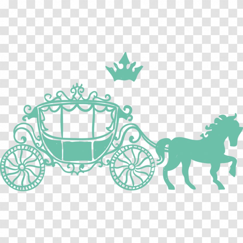 Wedding Invitation Carriage Horse And Buggy - Like Mammal - Green Silhouette Transparent PNG