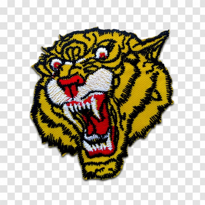 Tiger Textile Iron-on Embroidered Patch Embroidery - Mammal - Tom Und Jerry Transparent PNG