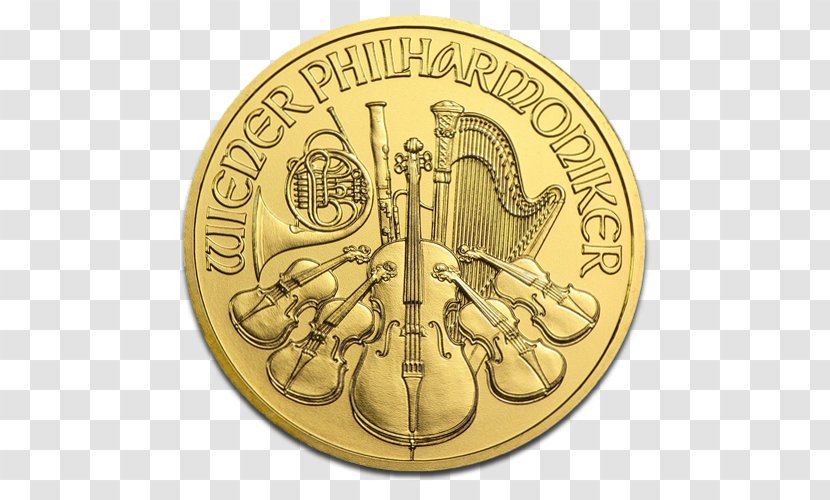 Vienna Philharmonic Bullion Coin Gold Ounce - Medal Transparent PNG