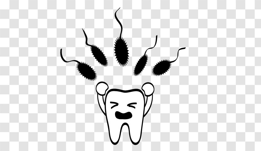 Clip Art /m/02csf Drawing Line Cartoon - Tree - Tooth Transparent PNG