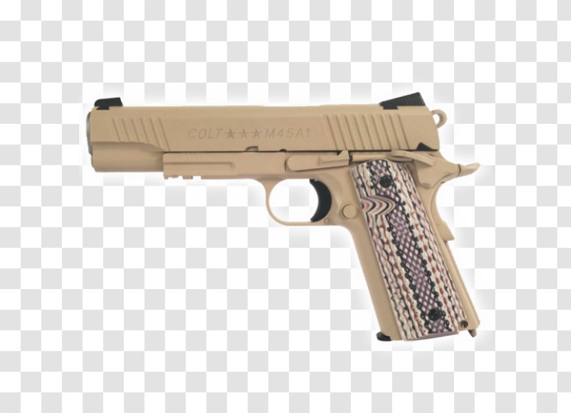 M1911 Pistol Cybergun Blowback Airsoft Guns - Silhouette - Pistolet Colt Defender Transparent PNG