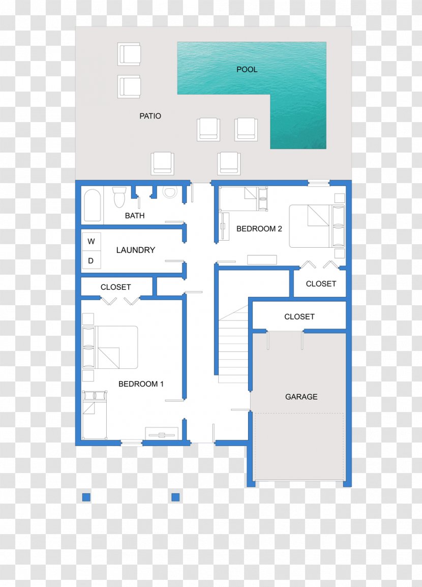 Floor Plan House Bedroom Balcony - Swordfish Transparent PNG