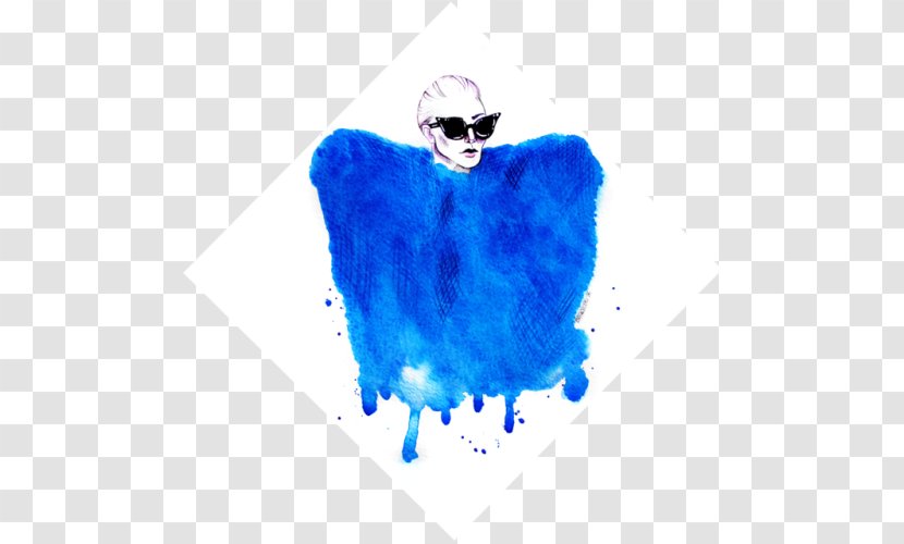 Joanne Fashion Illustration Haus Of Gaga Artist - Blue Transparent PNG