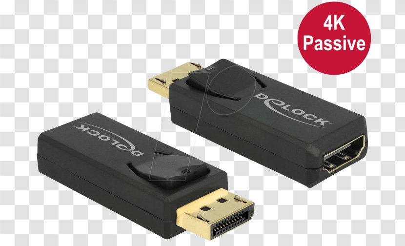 Mini DisplayPort HDMI Adapter Electrical Connector - Displayport - 4k Resolution Transparent PNG