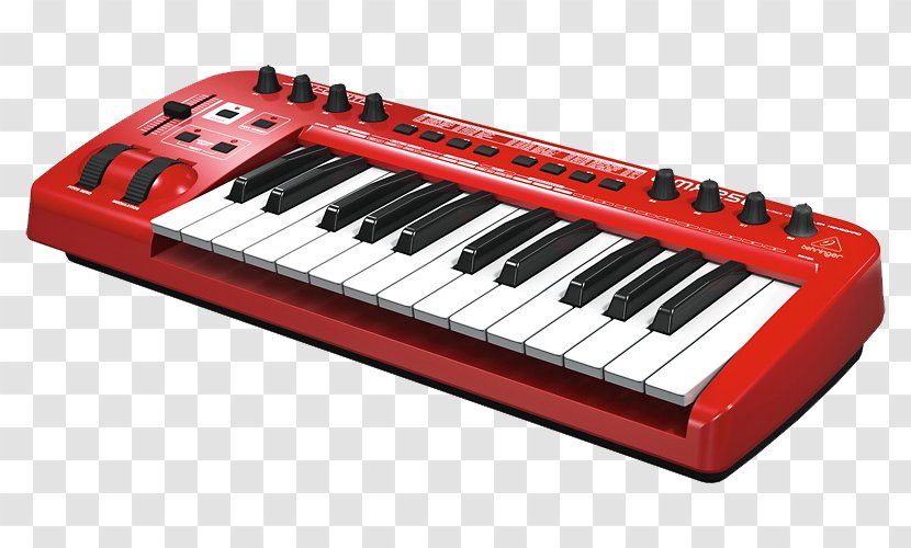 BEHRINGER U-CONTROL UMX610 MIDI Controllers Sound Synthesizers Behringer MOTOR USB Keyboard Controller - Silhouette - Ping Dou Transparent PNG