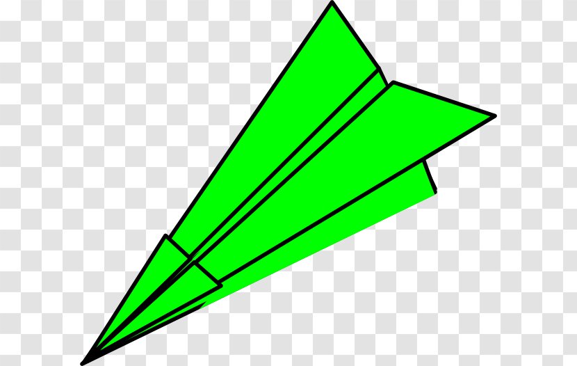 Airplane Paper Plane Origami Clip Art - Green Transparent PNG