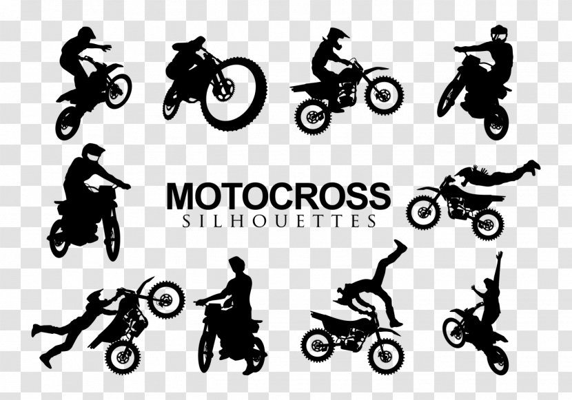 Motocross Motorcycle Logo Sport - Silhouette Transparent PNG