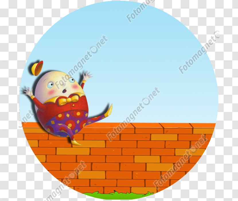 Humpty Dumpty Nursery Rhyme Book Clip Art - Orange Transparent PNG