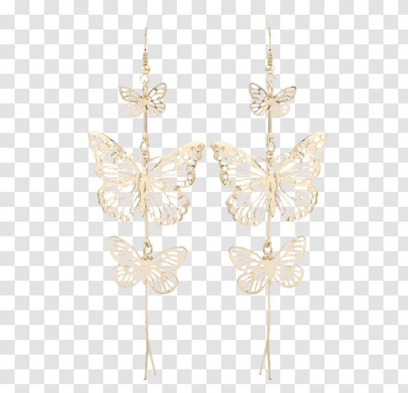 Earring - Jacket Papillon Transparent PNG