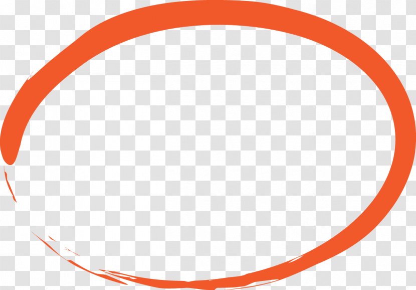 Marker Pen Circle Pencil Clip Art - Orange Transparent PNG