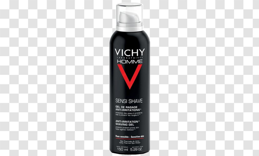 Vichy Homme Sensi Baume Shaving Cream Shave Anti-Irritation Gel 300ml 2X150 - Aftershave - Anti Drugs Transparent PNG