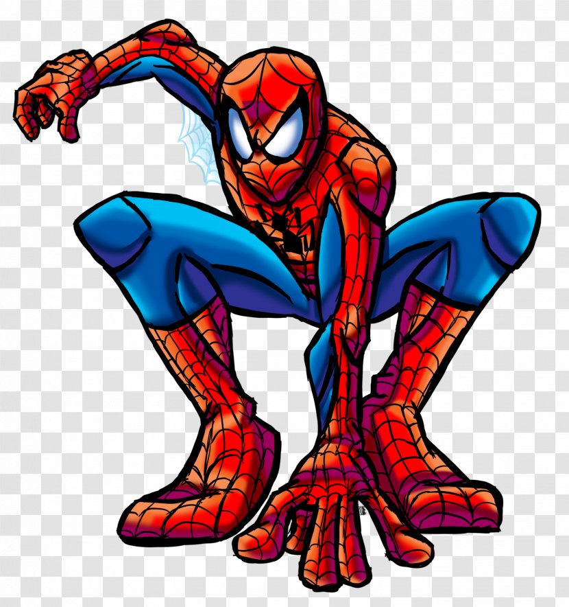 Spider-Man Bluebird Deadpool Superhero Drawing - Comic Book - Spider-man Transparent PNG