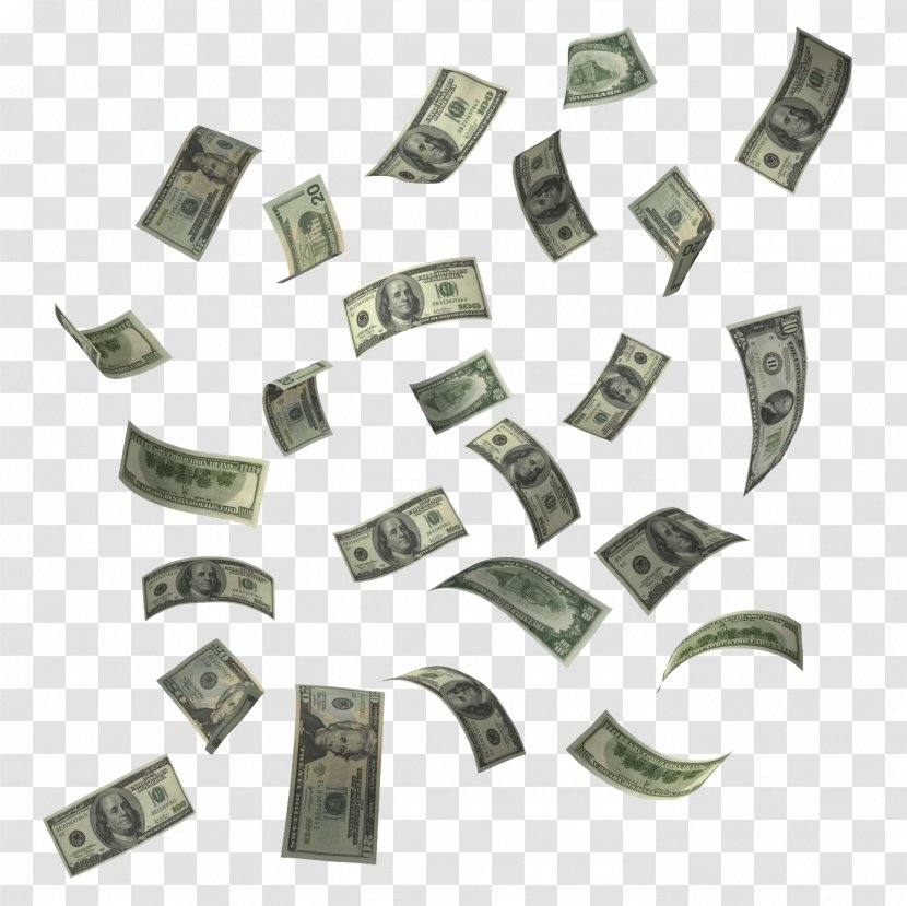 Money Flying Cash Clip Art - Dollars HD Transparent PNG